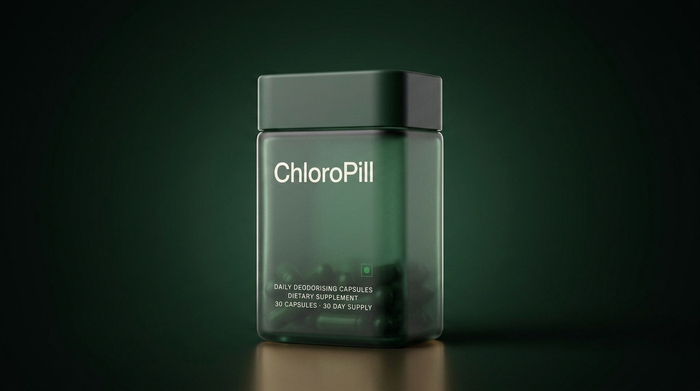 ChloroPill held as part of a daily routine